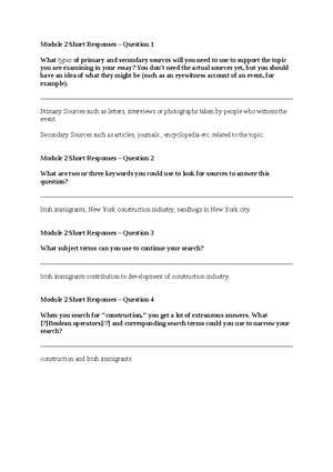Inderpreet Sethi HIS 200 Applied History module 5 - Module 5 Short ...