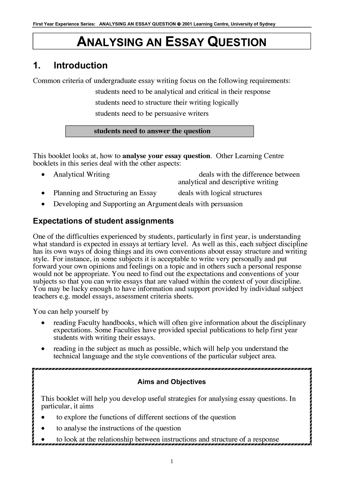 essay practice test pdf