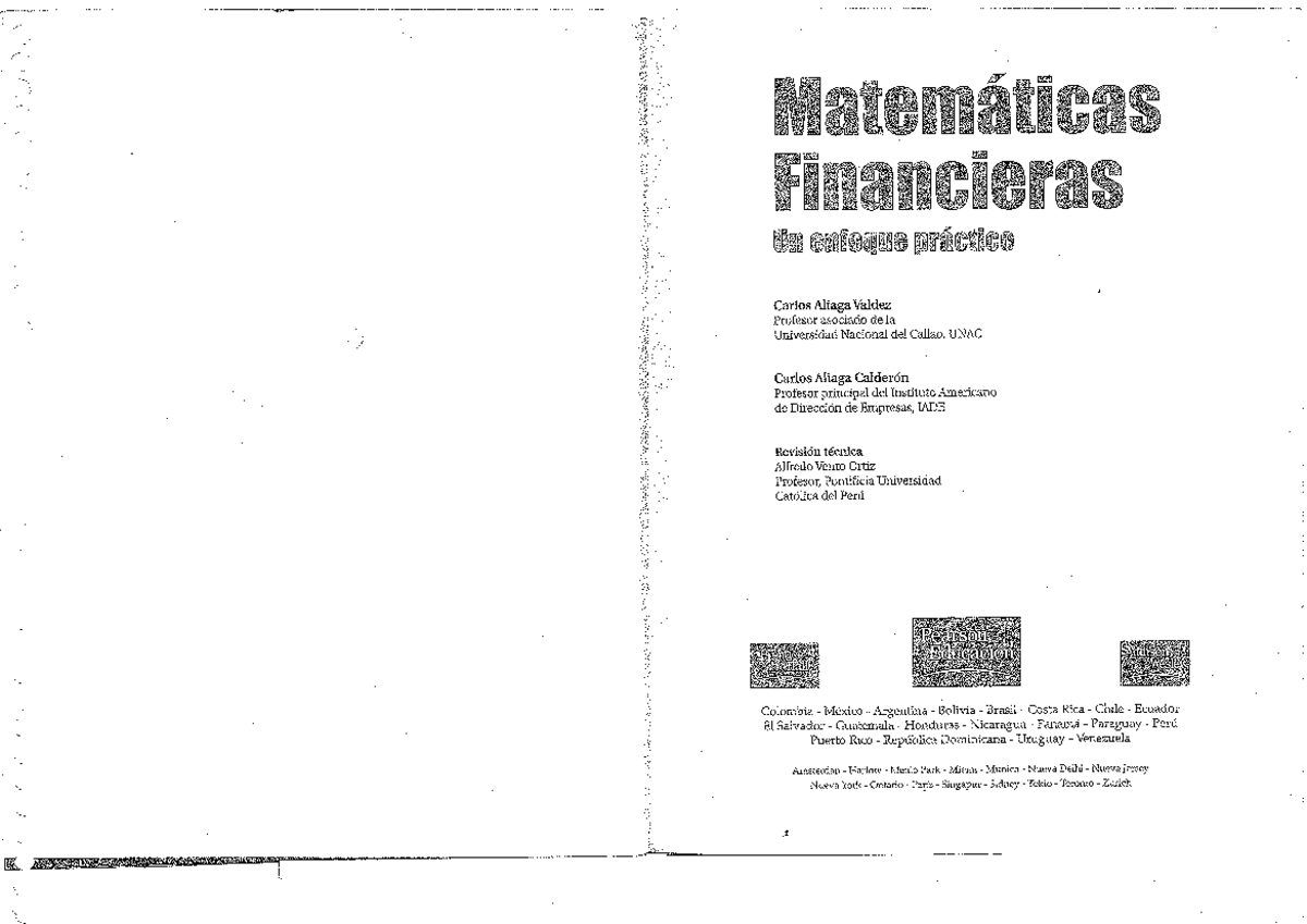 Matematica Financiera Aliaga Aliaga - MATEMÁTICA FINANCIERA - Studocu