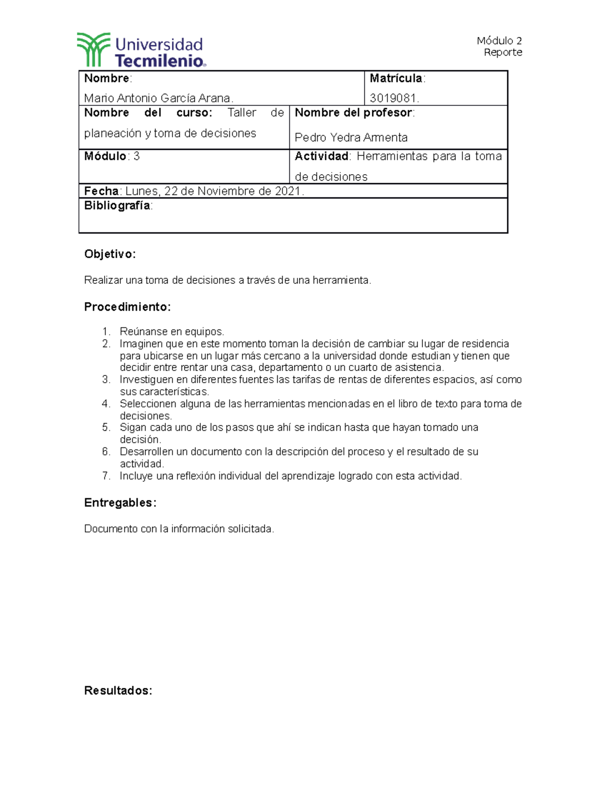Actividad 13 Taller de planeación y toma de decisiones ene may 2022 ...
