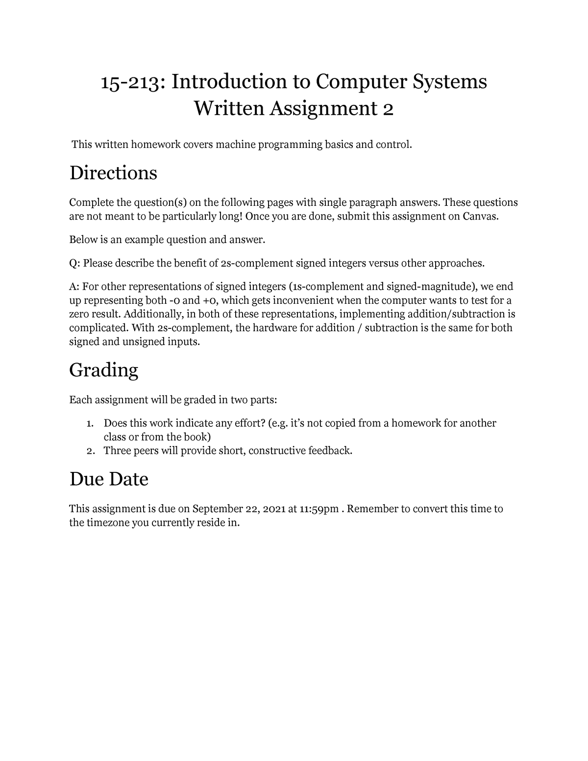 assignment statements in computer science