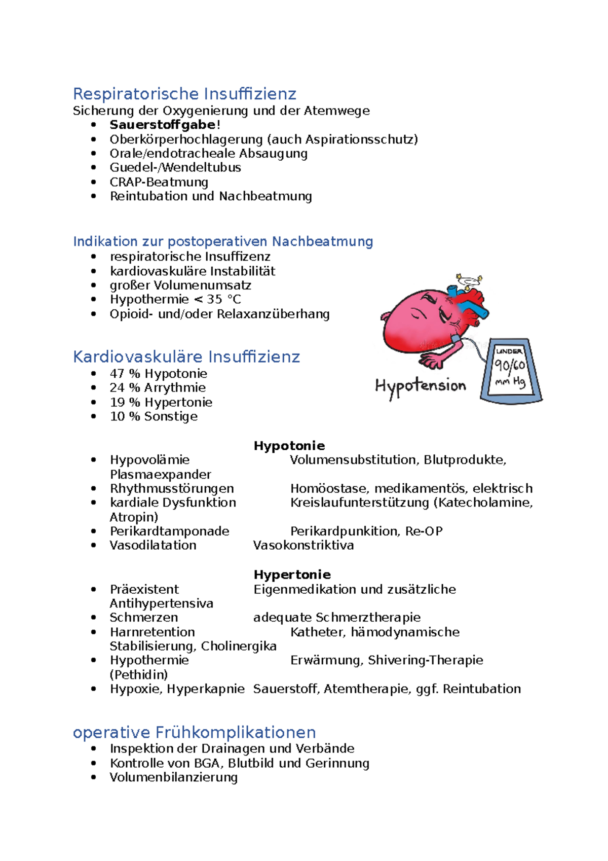 Respiratorische Insuffizienz - Respiratorische Insuffizienz Sicherung ...