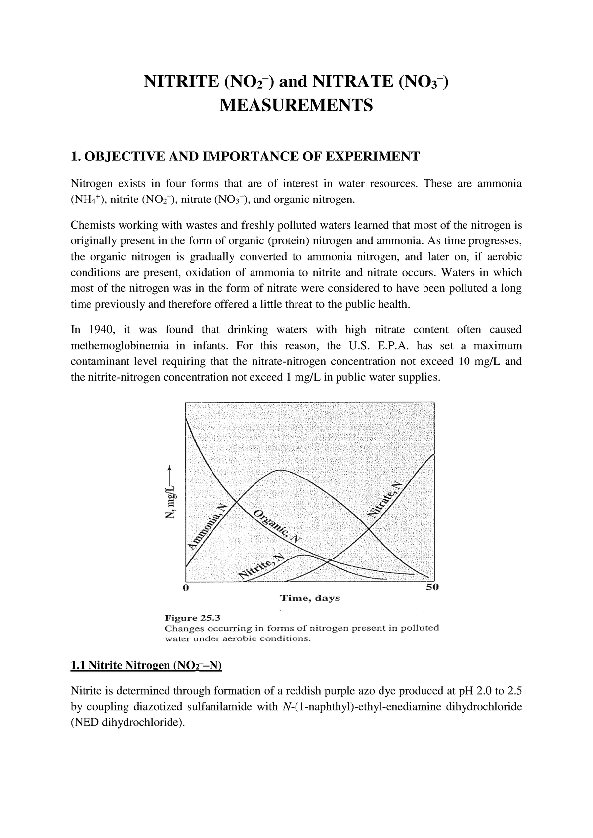 Nitrite-Nitrate - nitrite-nitrate calculation - NITRITE (NO 2 – ) and ...