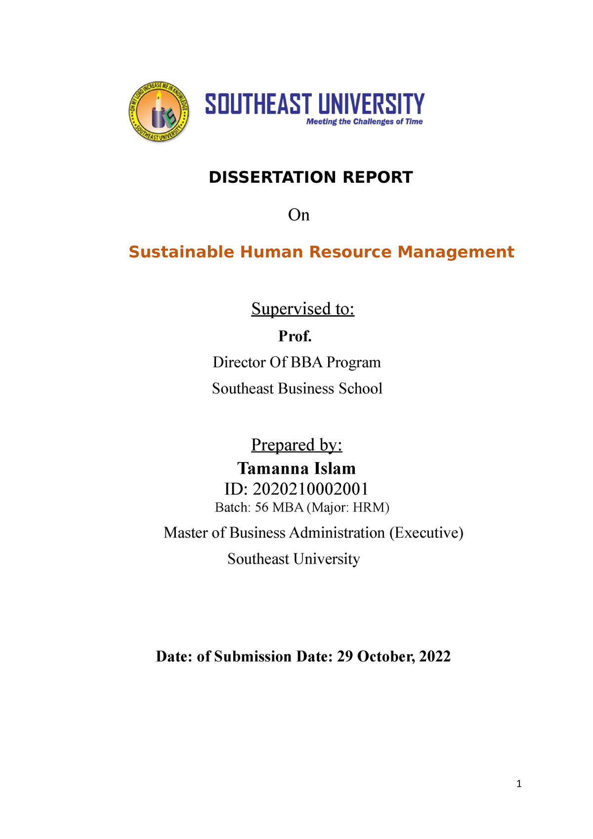 dissertation topics on hrm