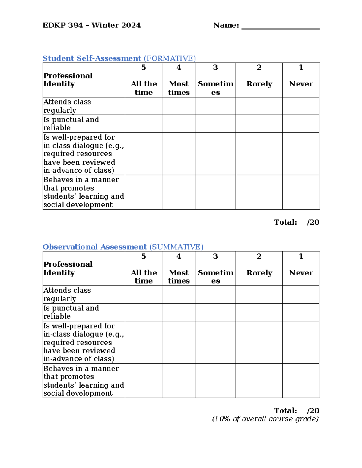 PC Assessment - EDKP 394 – Winter 2024 Name ...