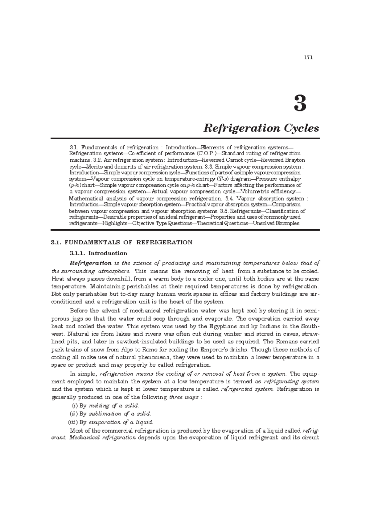 3 numericals 171 3 Refrigeration Cycles 3. Fundamentals of