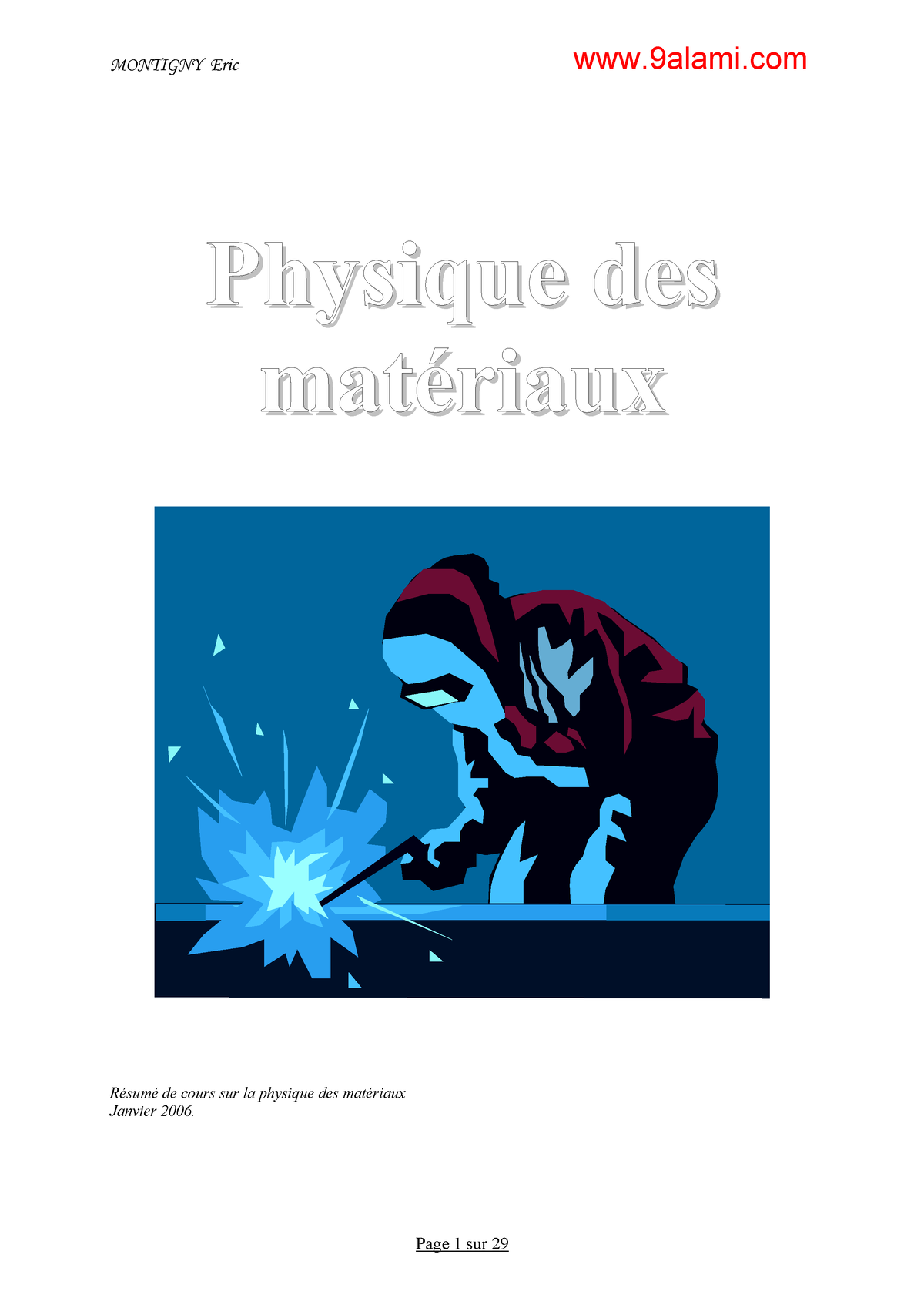 Phy Mat Résumé 01 - Cours - Physique Des Matériaux Résumé De Cours Sur ...