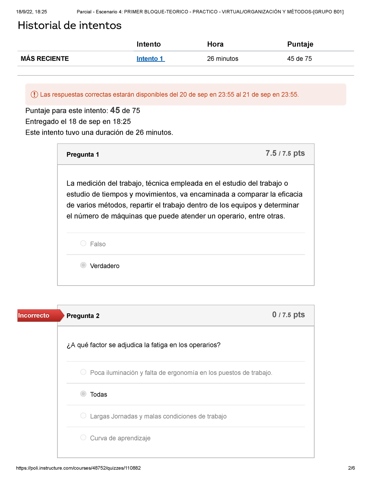 Parcial - Escenario 4 - Historial De Intentos Intento Hora Puntaje MÁS ...