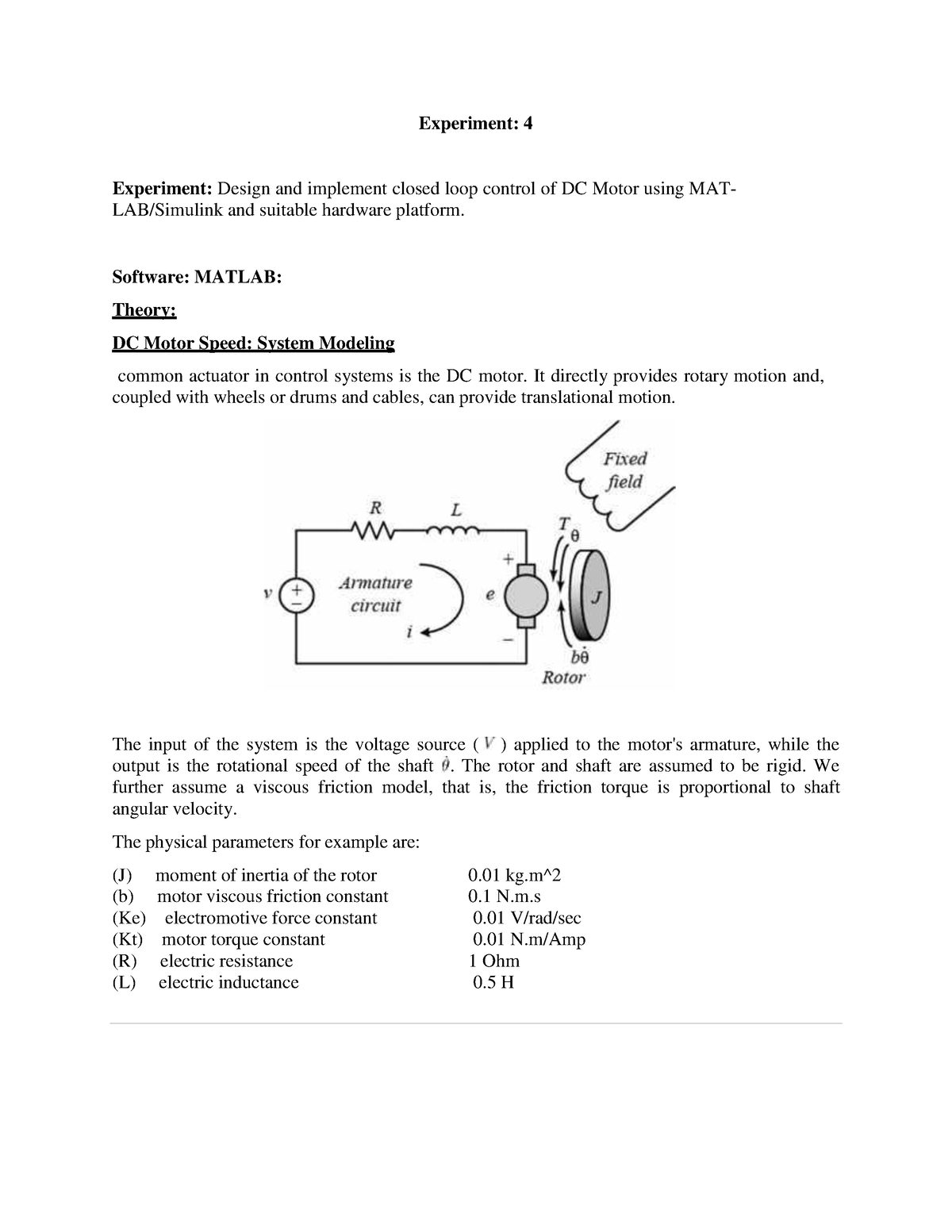 control system virtual lab experiments