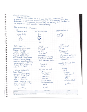 Experiment 3 - Lecture notes 1 - CHM2210L - USF - Studocu