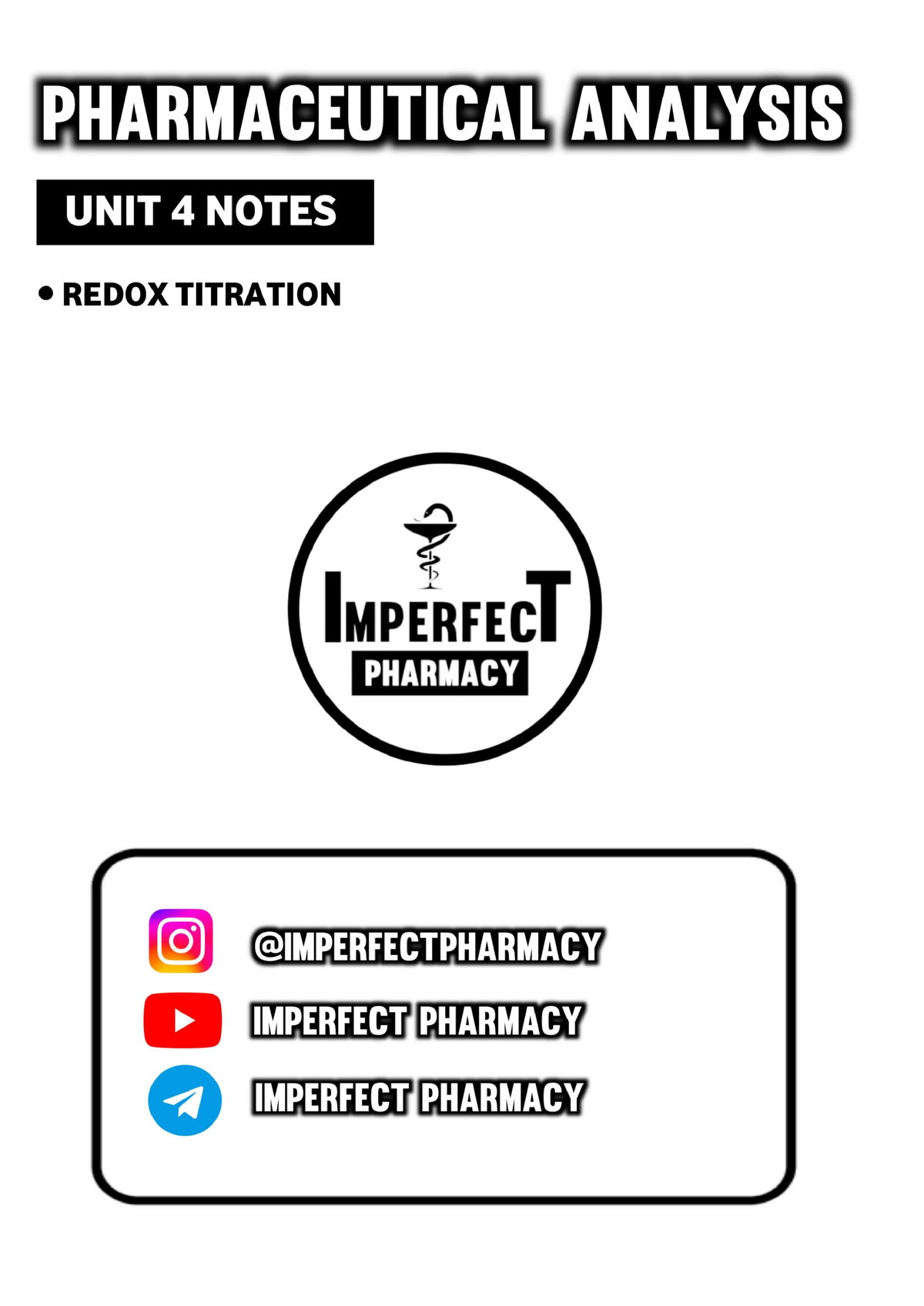 UNIT 4 Analysis ( Imperfect Pharmacy ) - B.Tech CSE , Analysis And ...