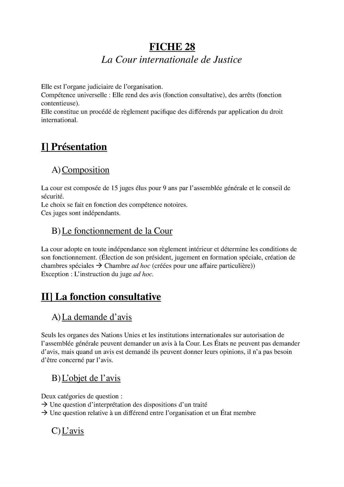 la cour internationale de justice dissertation