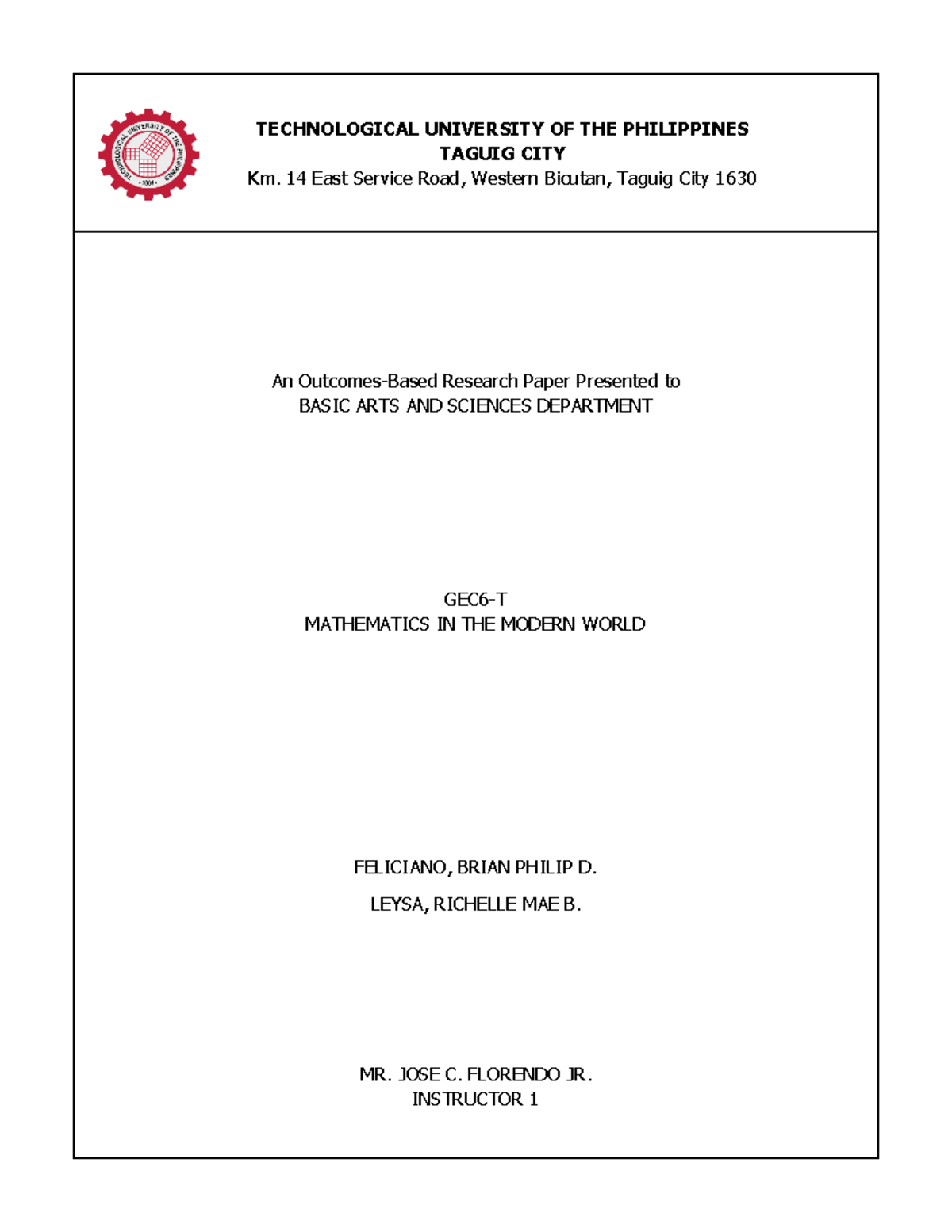 Linear programming Basics - An Outcomes-Based Research Paper Presented ...