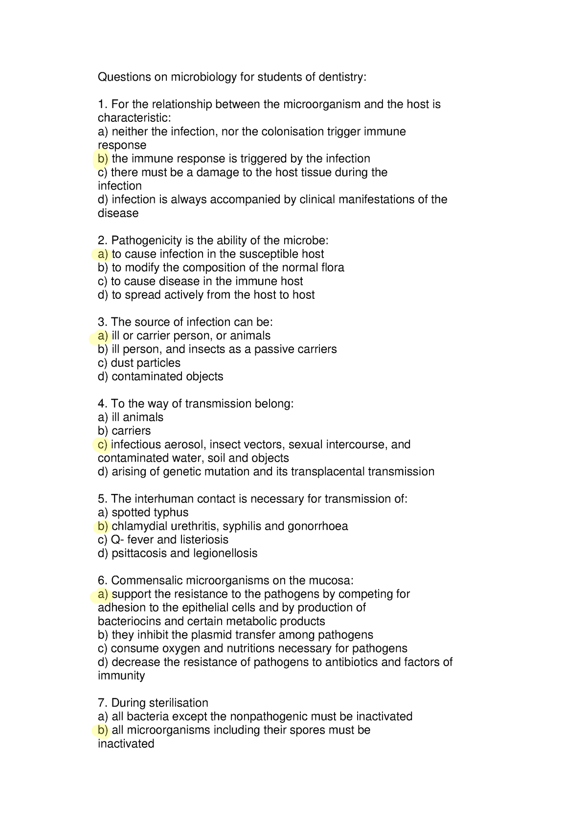 Mikrobiologia ZLA - Microbio - Questions on microbiology for students ...