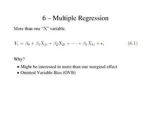 S6 Stat Review 2 - Introduction To Econometrics Detailed Lecture Notes ...