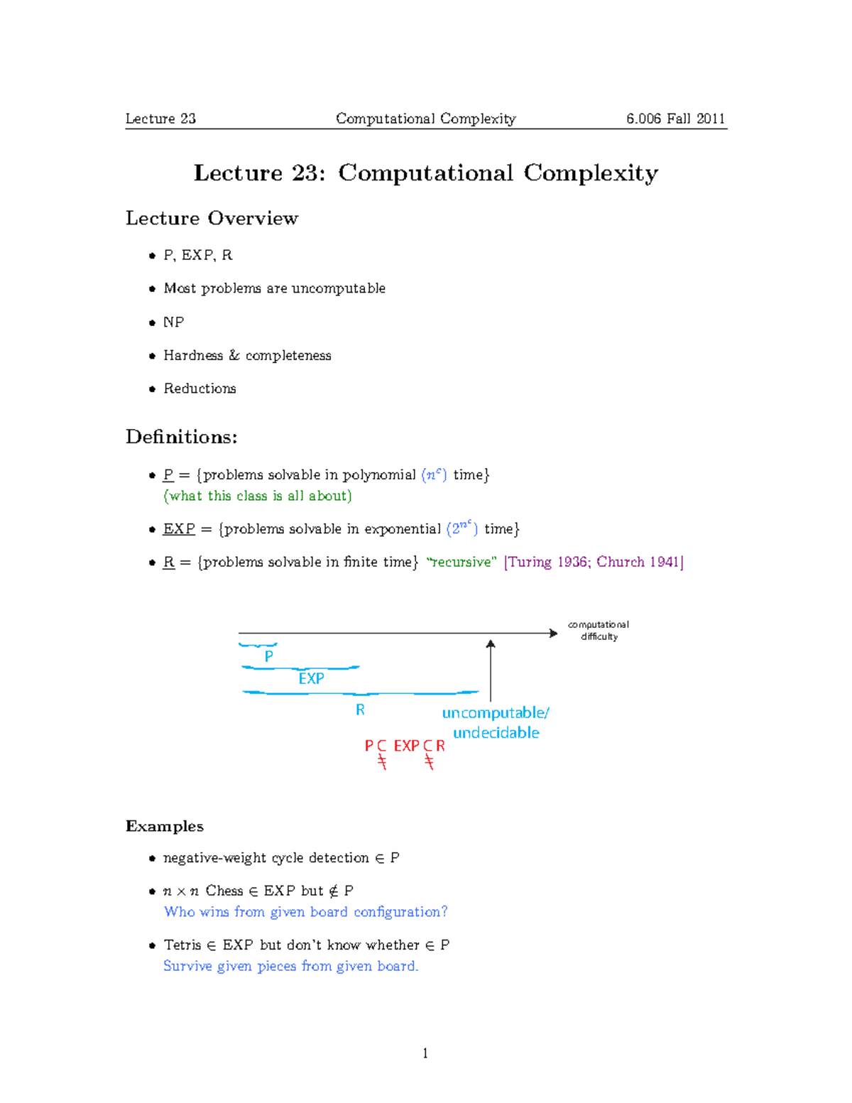 216b0252d29c797488 Da497a761716 A4 MIT6 006F11 Lec23 - Lecture 23 ...