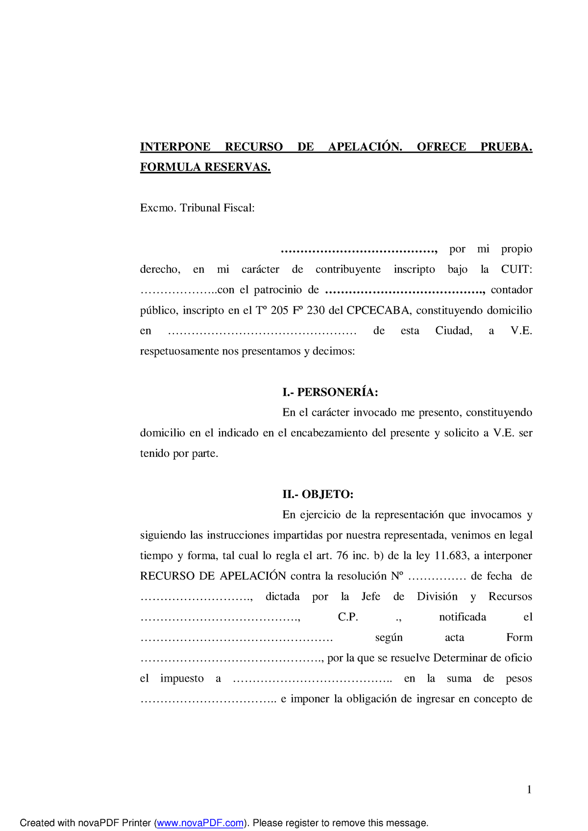 Modelo Ap Tfn Explica La Manera De Utilizar El Recurso De Apelación 1 Interpone Recurso De 9405