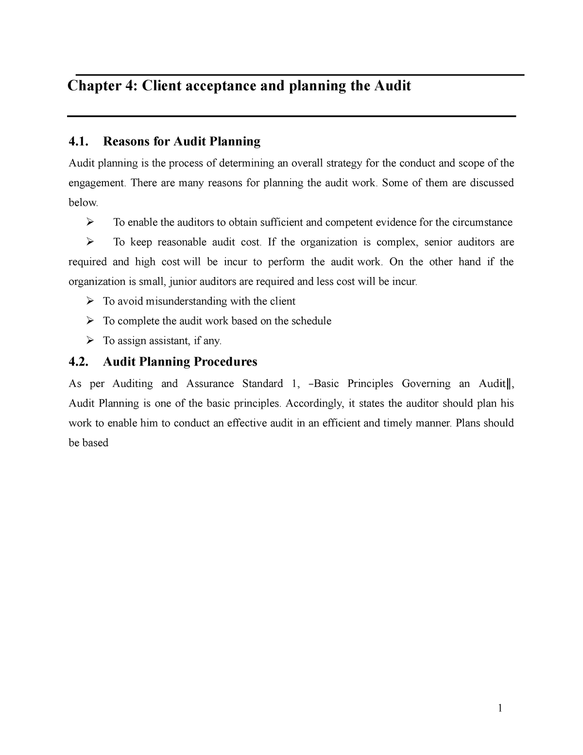 Ch4 - Ch4-auditing Principles And Practices - 1 Chapter 4: Client ...