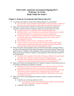 Chapter 5 SG - POLS 1101: American Government (Fall 2022) Chapter 5 ...