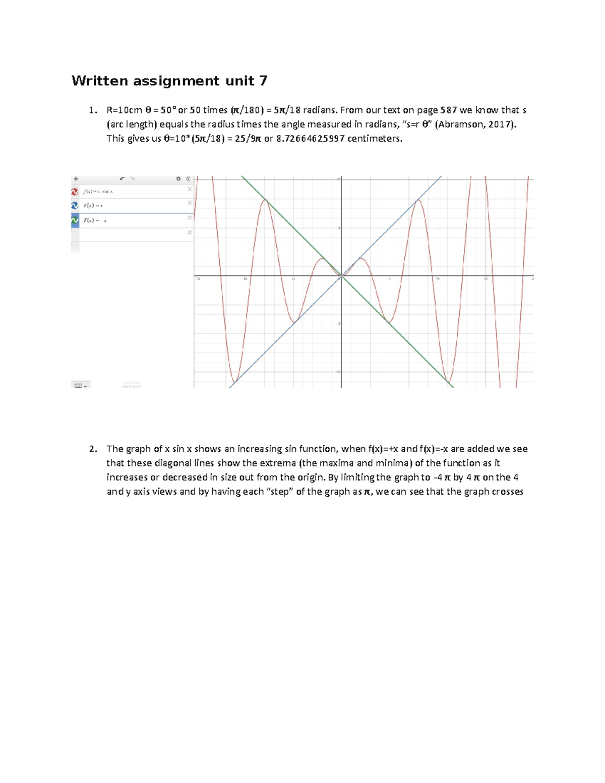 7th maths assignment answer unit 1