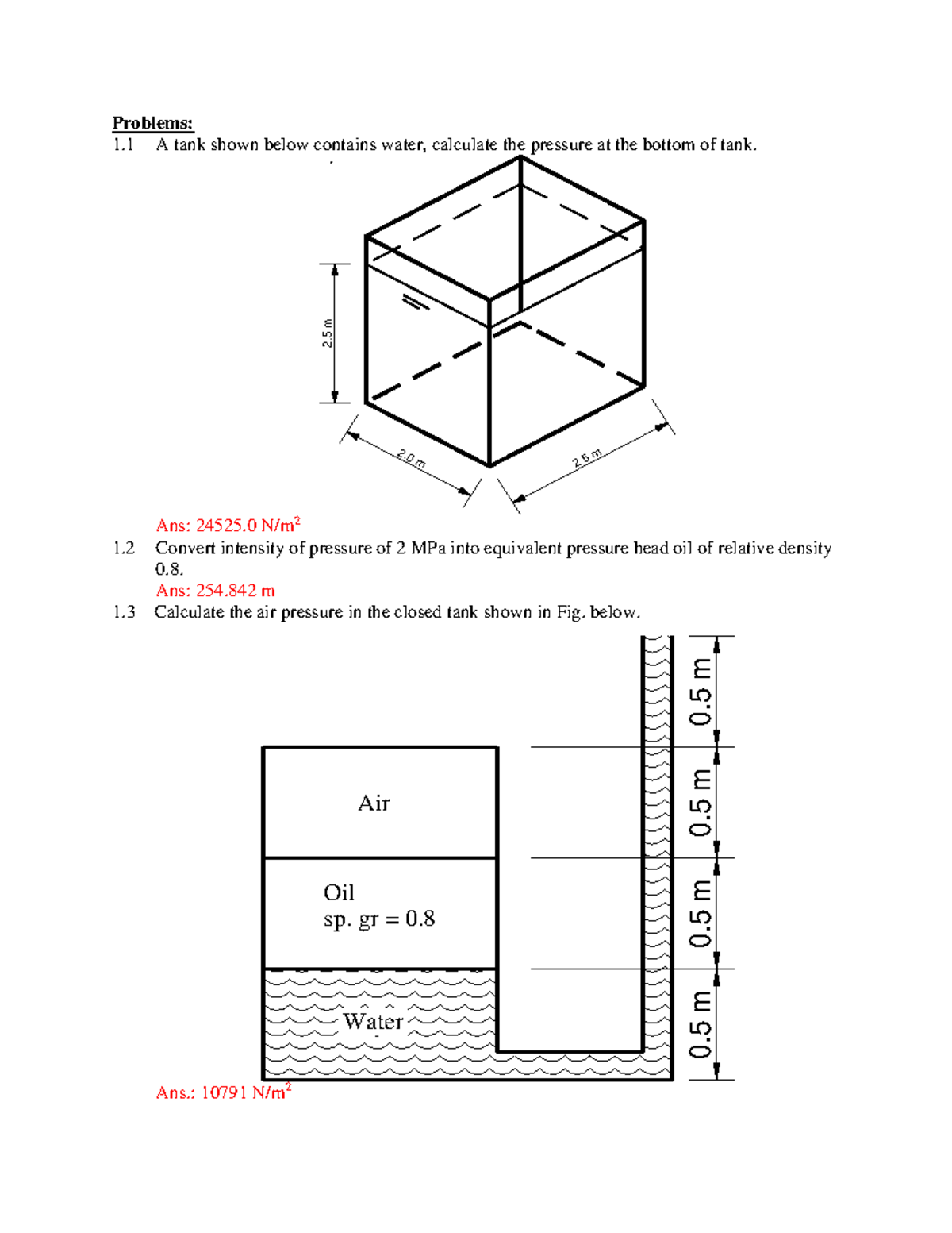 Hydrostatic pressure 1NOTES - UJ - Studocu