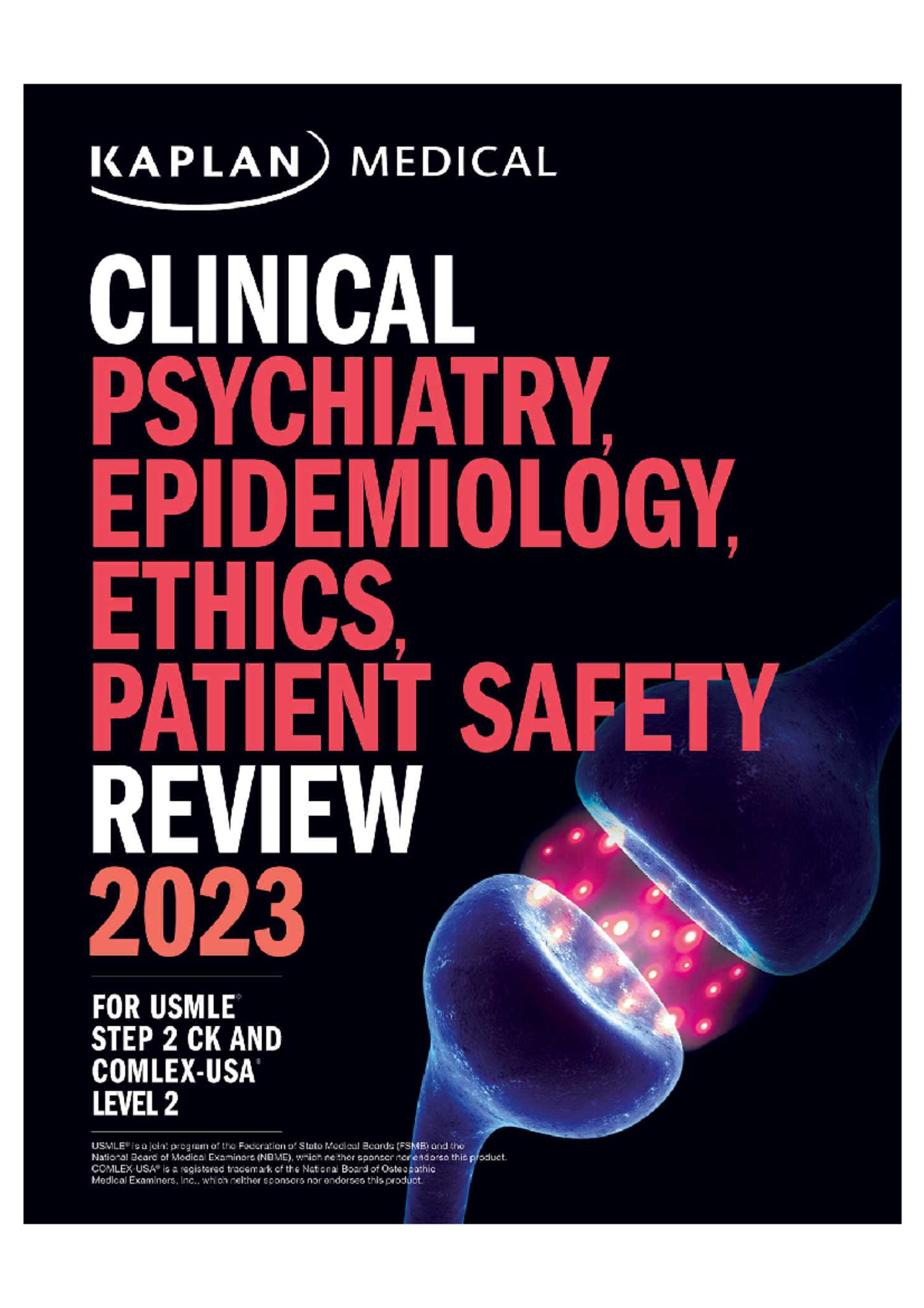 Kaplan Usmle Step2 Ck Psychiatry 2023 Editors Psychiatry Alina