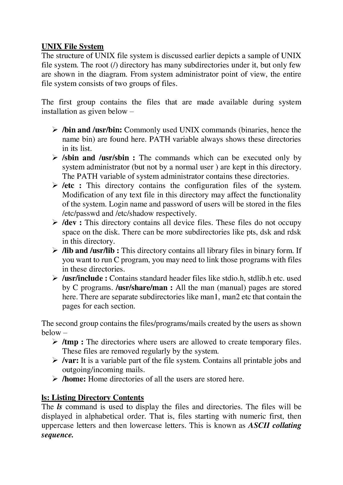 unix-unit-2-vjhvjf-unix-file-system-the-structure-of-unix-file-system-is-discussed-earlier