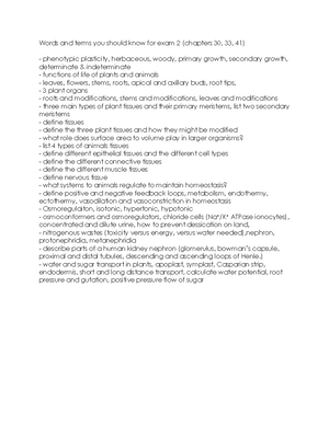 Copy of BIO 200 Final EXAM Study Guide - BIO 200 FINAL EXAM STUDY GUIDE ...