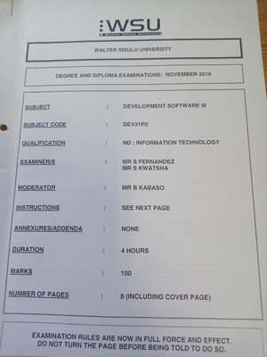 Development Software 1 2022 UNIT 3 - TSK15PO - WSU - Studocu
