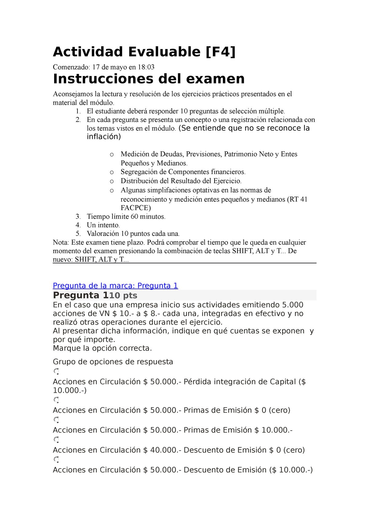 Act Evalua 4 De Cont Sup - Actividad Evaluable [F4] Comenzado: 17 De ...