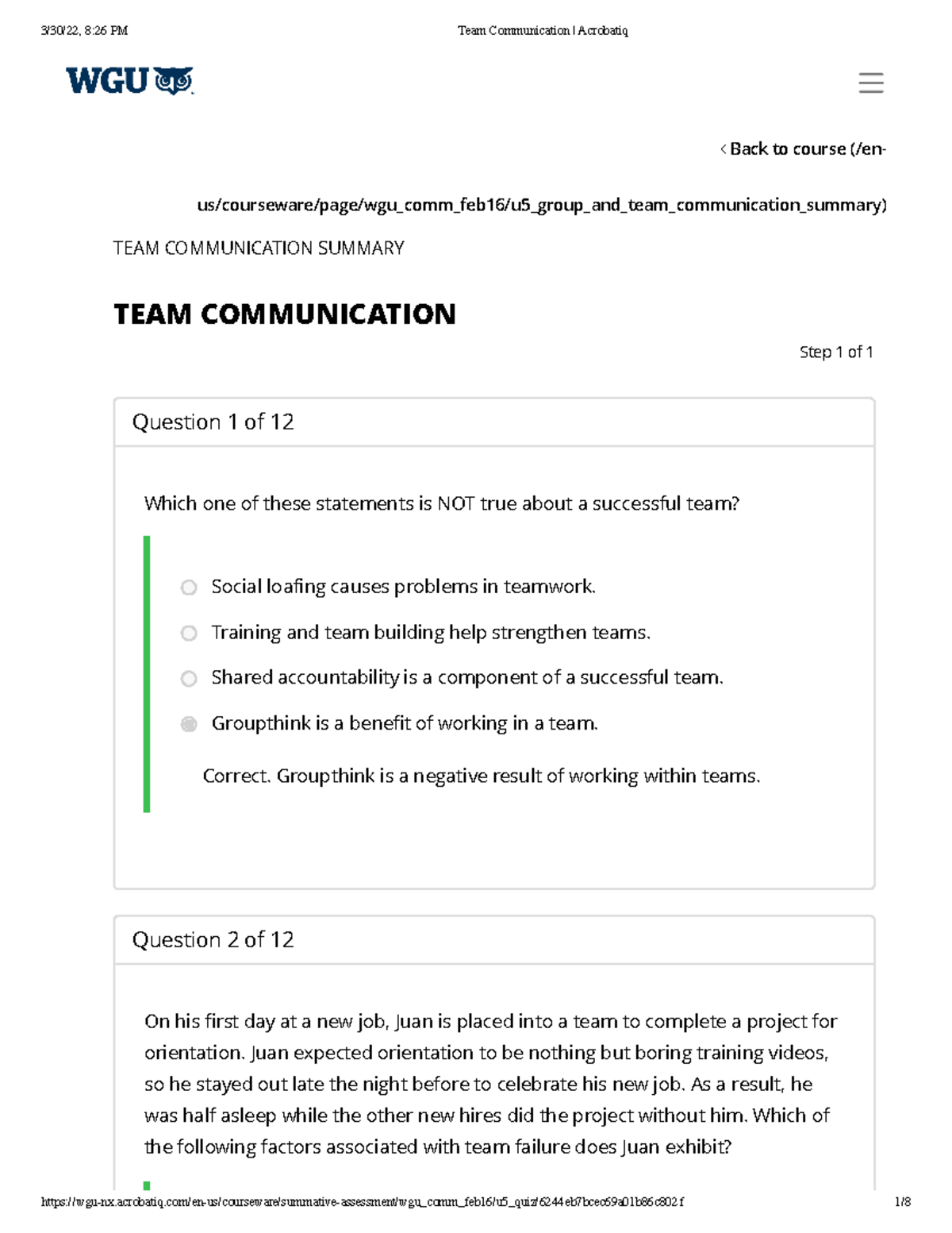 wgu-team-communication-quiz-c464-wgu-studocu