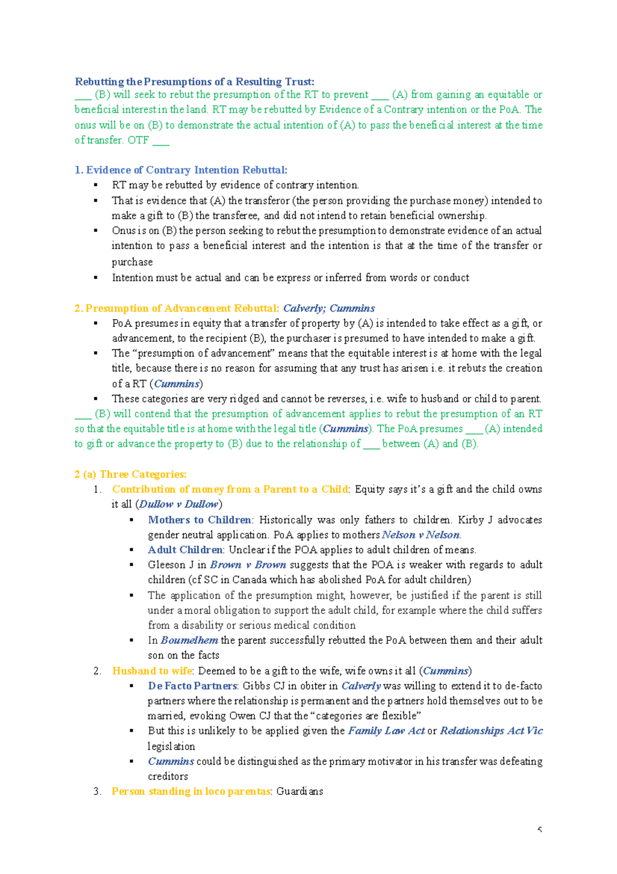 11344-sample - Equity - Rebutting the Presumptions of a Resulting Trust ...
