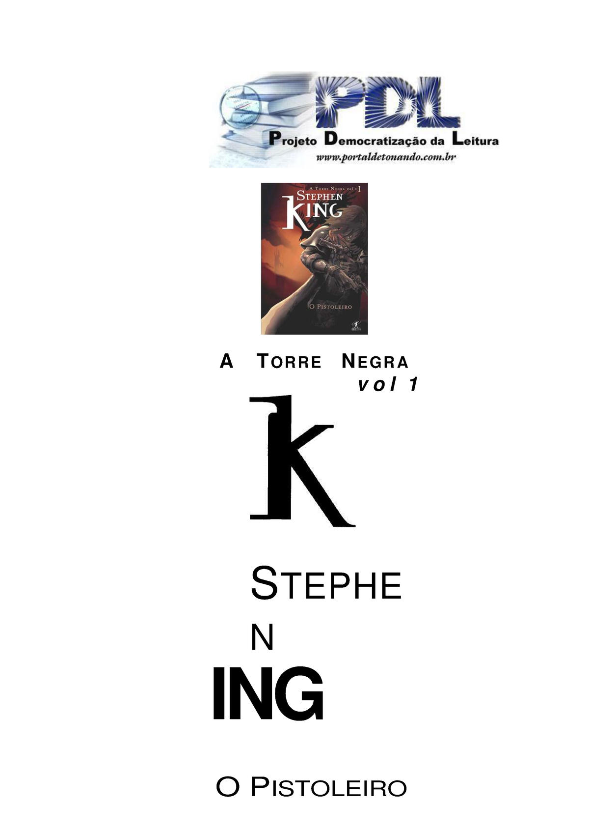 A Torre Negra – Stephen King – Dizem por Ali