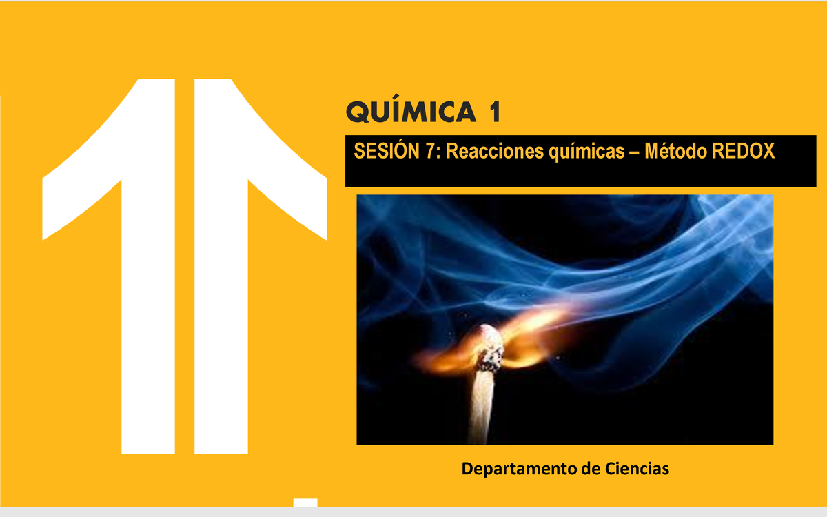 Sesion 7 Reacciones Químicas - Redox - Departamento De Ciencias QUÍMICA ...