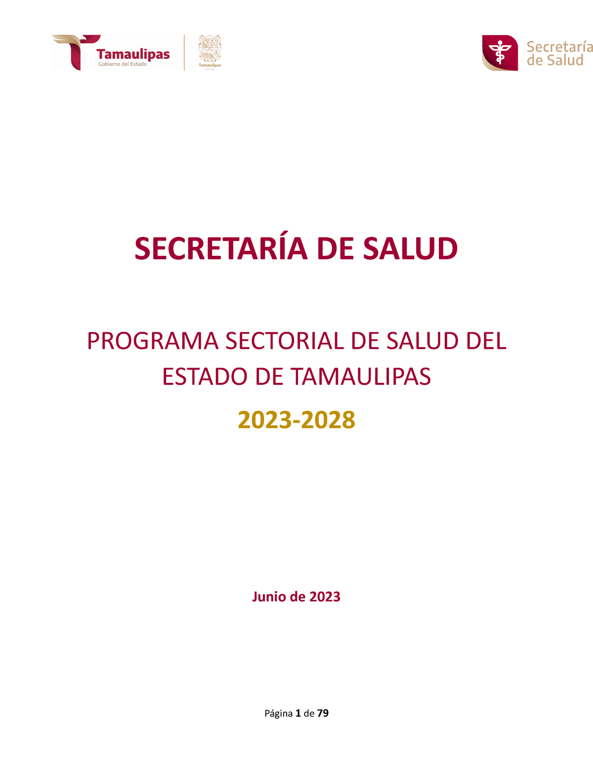 PROGRAMA SECTORIAL DE SALUD - SECRETARÍA DE SALUD PROGRAMA SECTORIAL DE ...