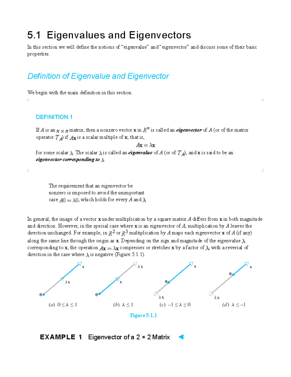 Eigenvalues and Eigenvectors - Definition of Eigenvalue and Eigenvector ...
