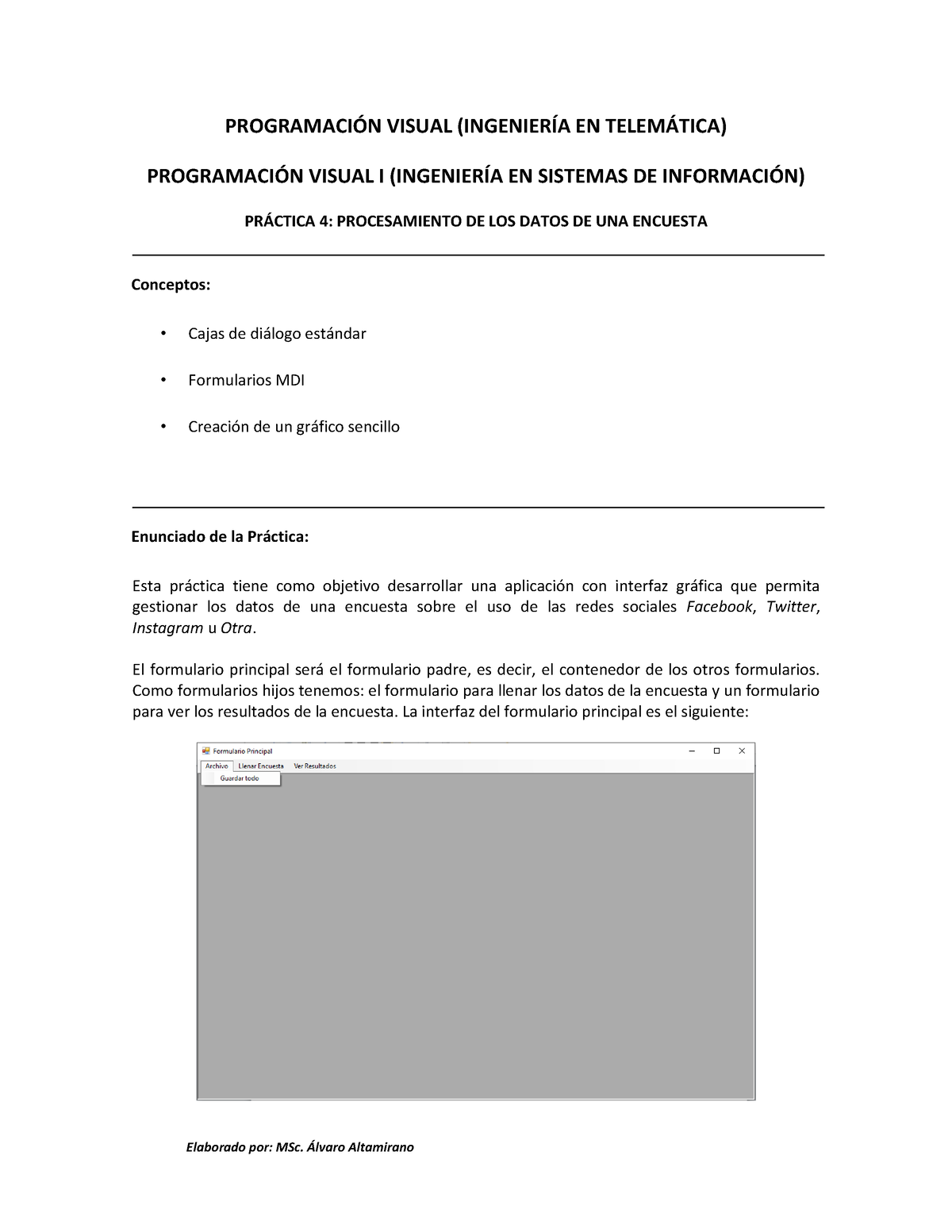 Practica 1 Capa - PROGRAMACI”N VISUAL (INGENIERÕA EN TELEM¡TICA ...