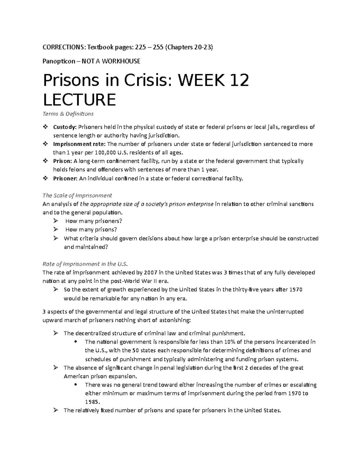 Test 5 study guide - CORRECTIONS: Textbook pages: 225 – 255 (Chapters ...