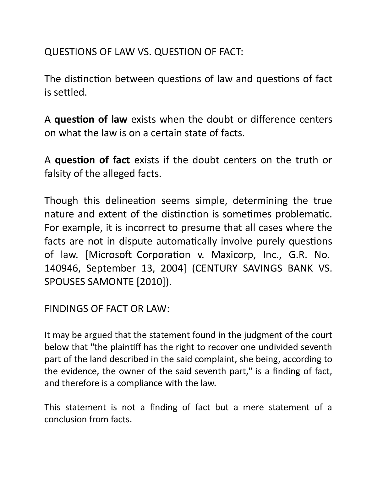 questions-of-law-vs-facts-vs-of-law-questions-of-law-vs-question-of-fact-the