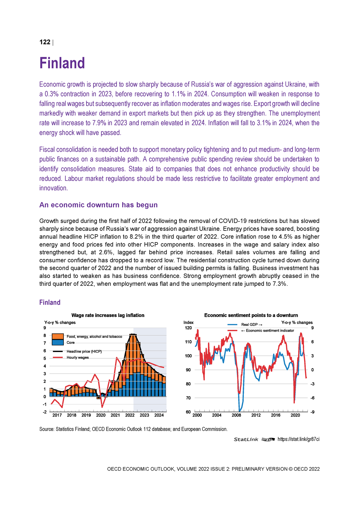 Chapter 10 Economics - 122 OECD ECONOMIC OUTLOOK, VOLUME 2022 ISSUE 2 ...