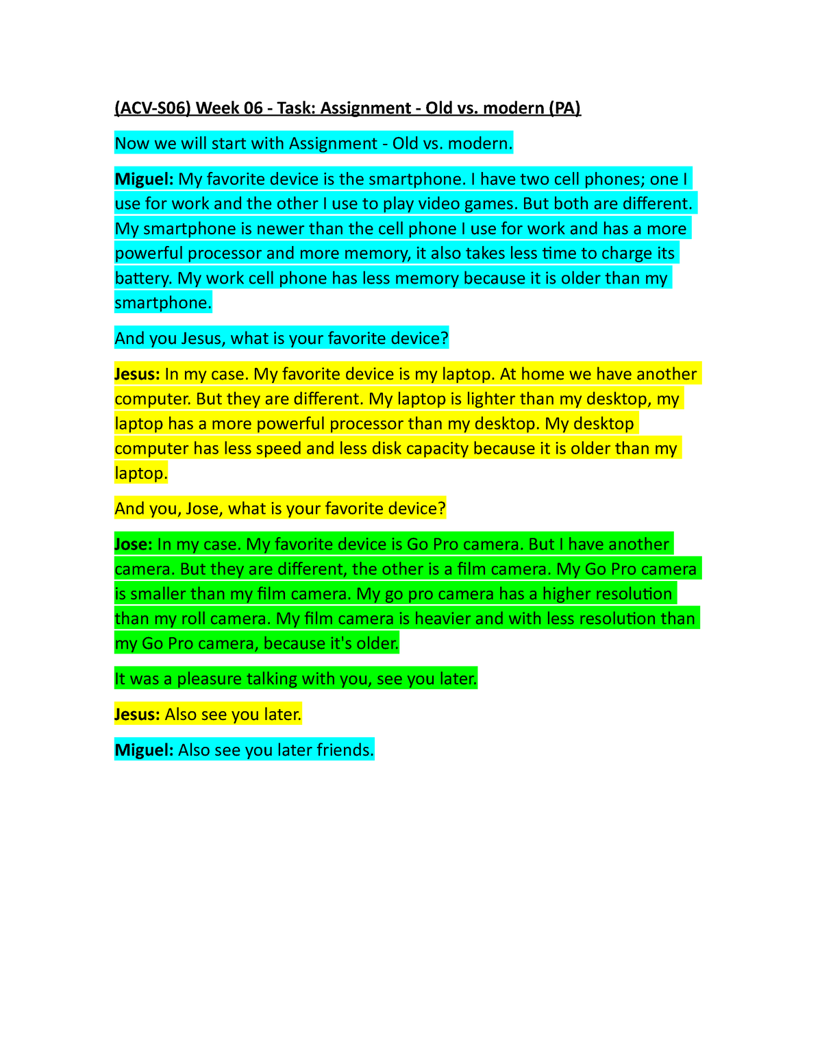 (acv s06) week 06 task assignment old vs. modern (pa)