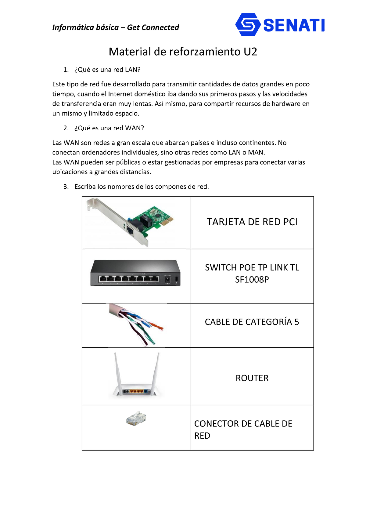 Material De Reforzamiento U2 - Inform·tica B·sica – Get Connected ...