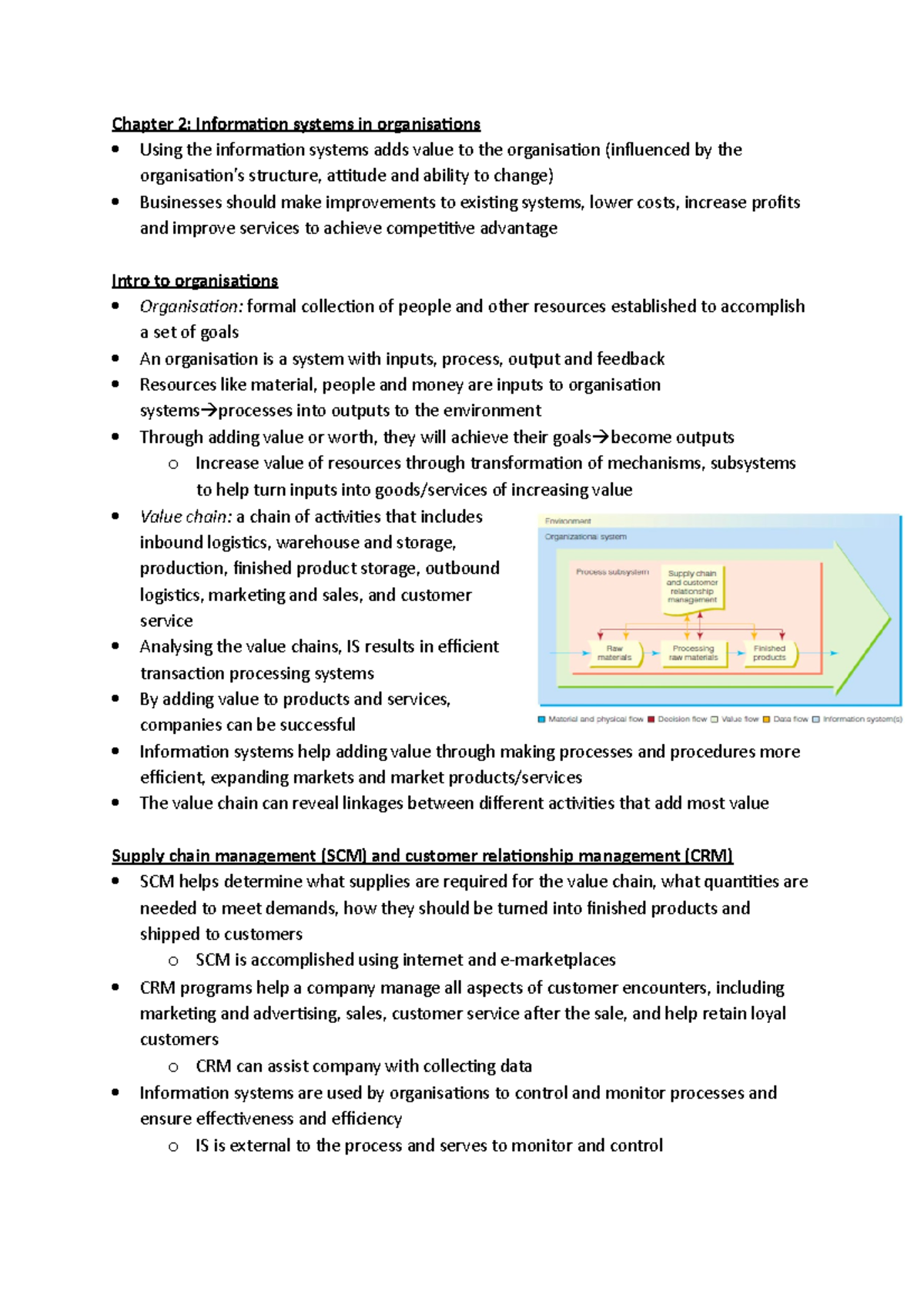 Chapter 2 - Chapter 2: Information systems in organisations Using the ...