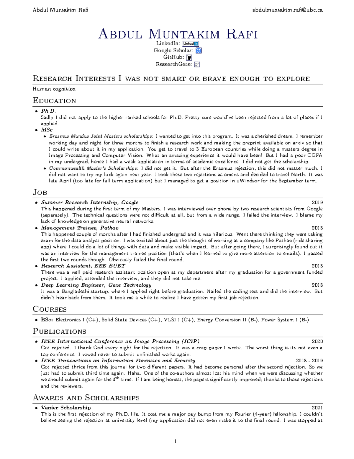 CV of Failure - Abdul Muntakim Rafi abdulmuntakim@ubc Abdul Muntakim ...