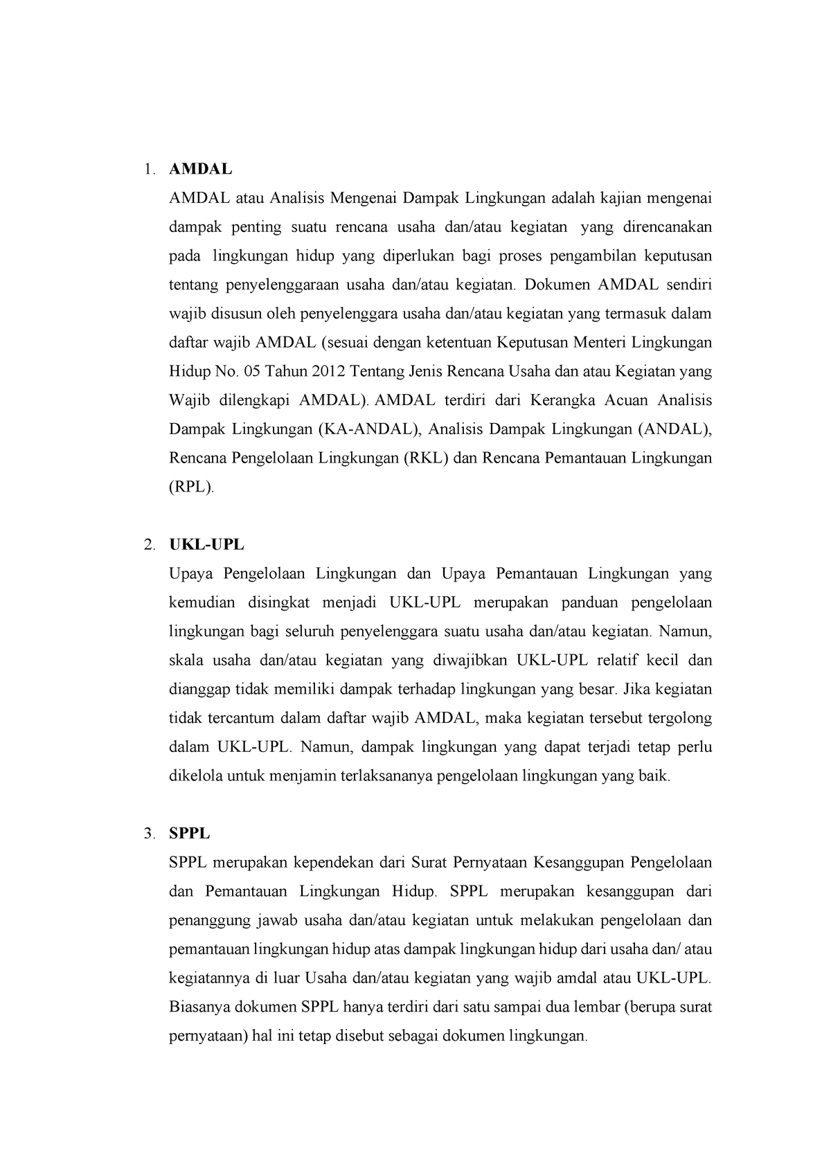 Pustaka Dasar Terkait Amdal - 1. AMDAL AMDAL Atau Analisis Mengenai ...