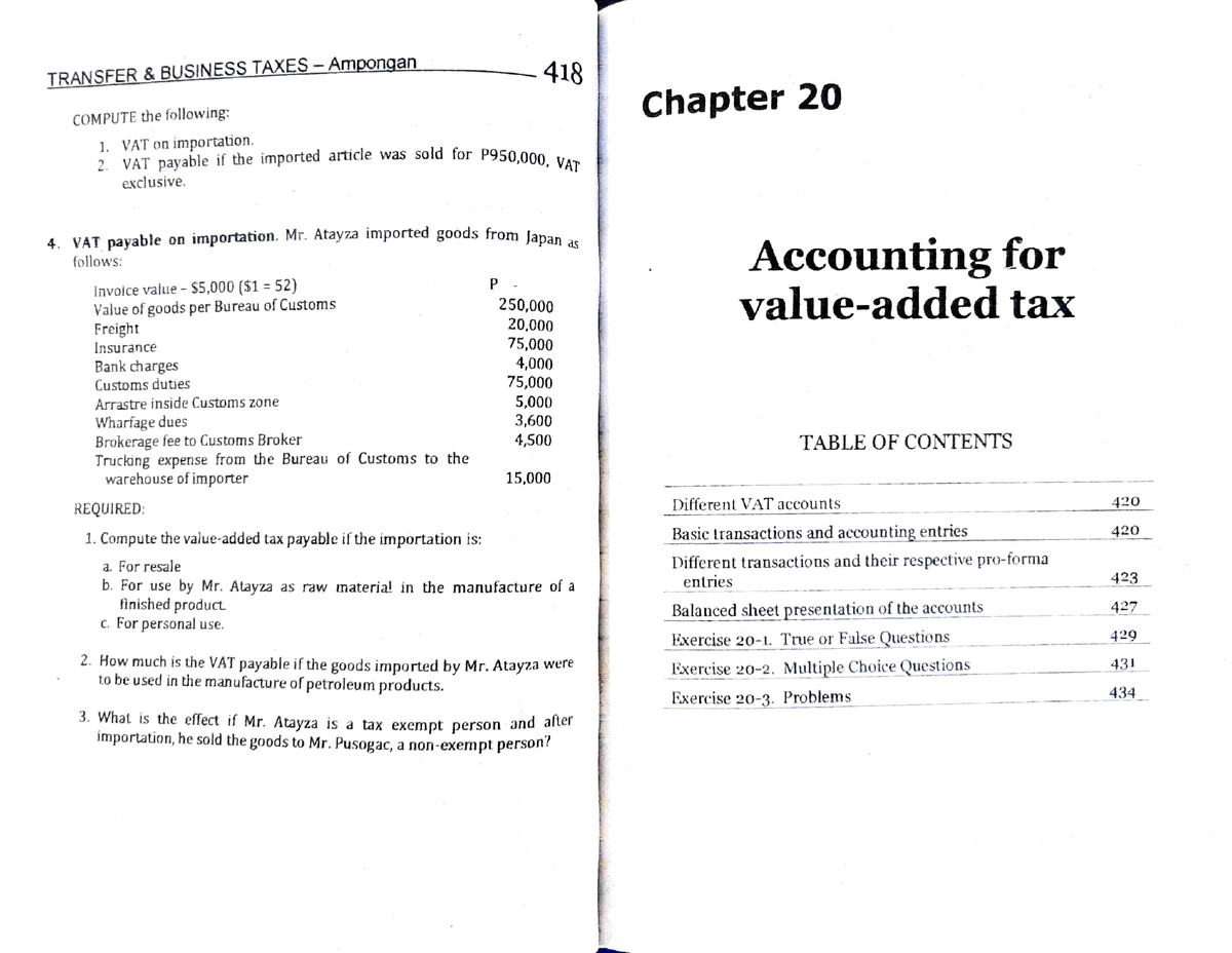 Accounting For Value Added Tax Ampongan - TRANSEER &BUSINESS TAXES ...