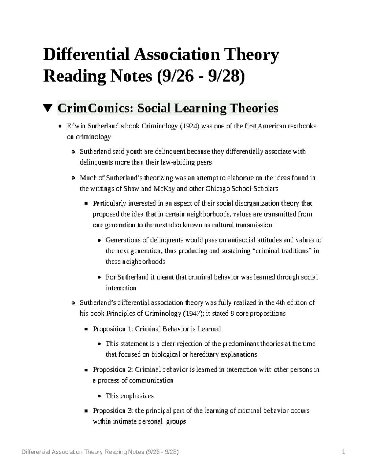 Differential Association Theory - Examples, Pros and Cons