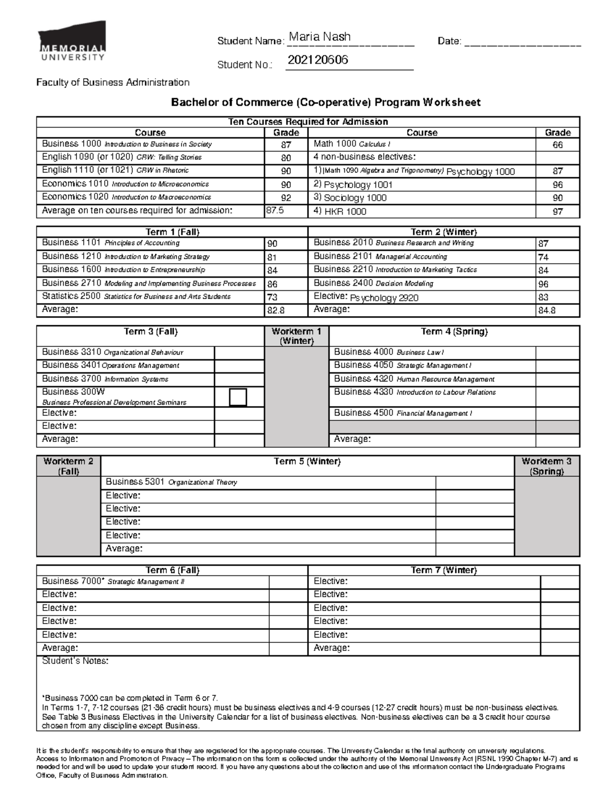 BComm-Worksheet - Commerce Worksheet - Student Name ...