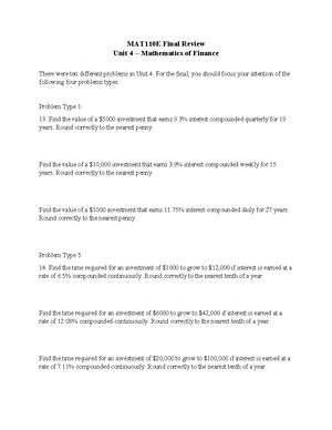MAT110 Unit 3 Practice Exam - MAT 110 - Studocu