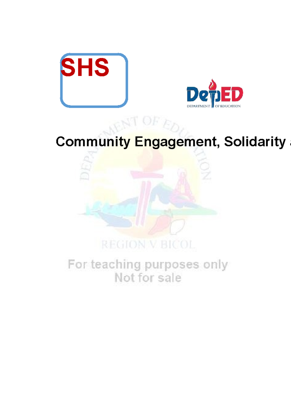 Humss q1 cesc module 2 - Thank you - SHS Community Engagement ...